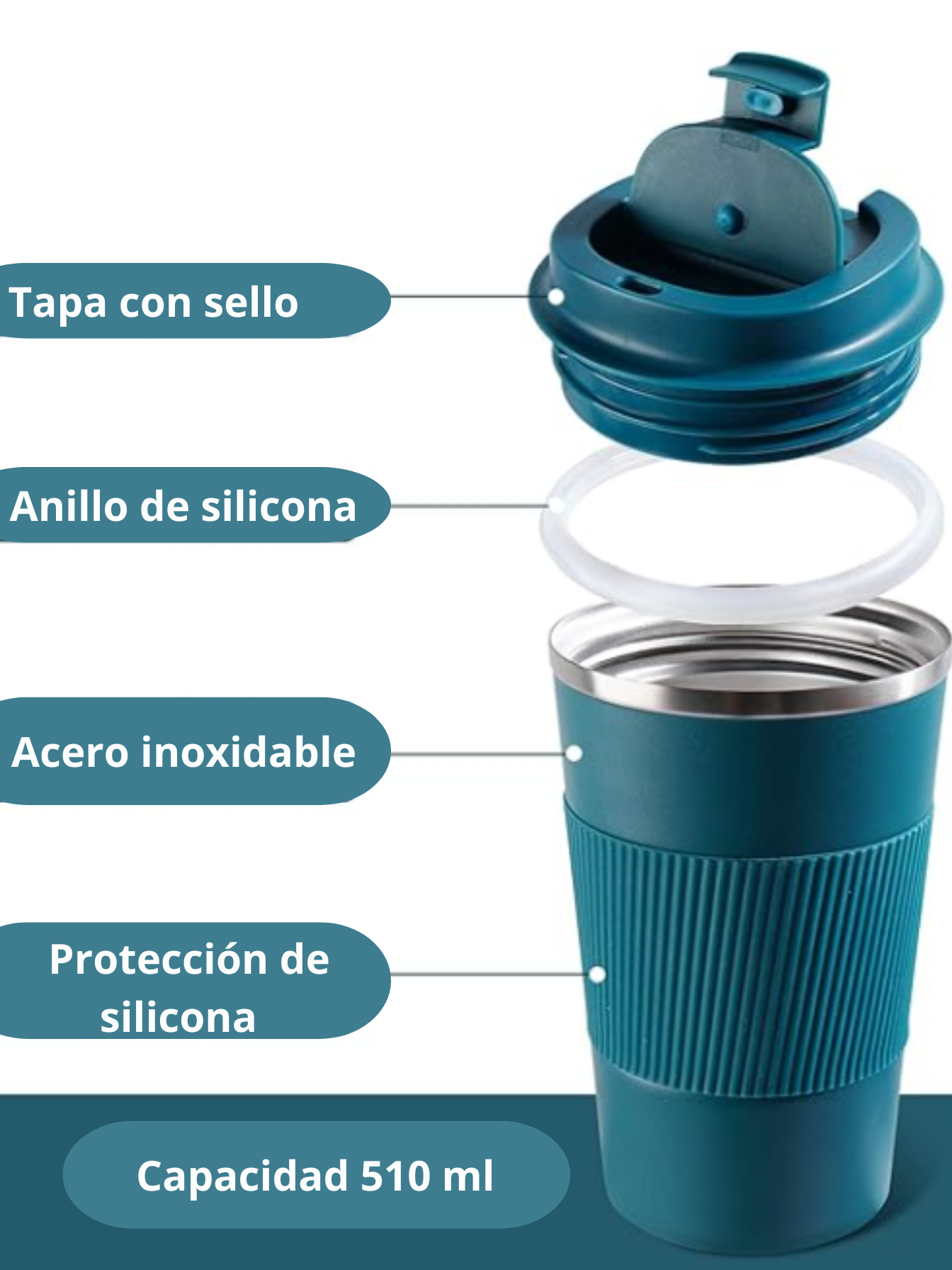 Vaso térmico Acero Inoxidable
