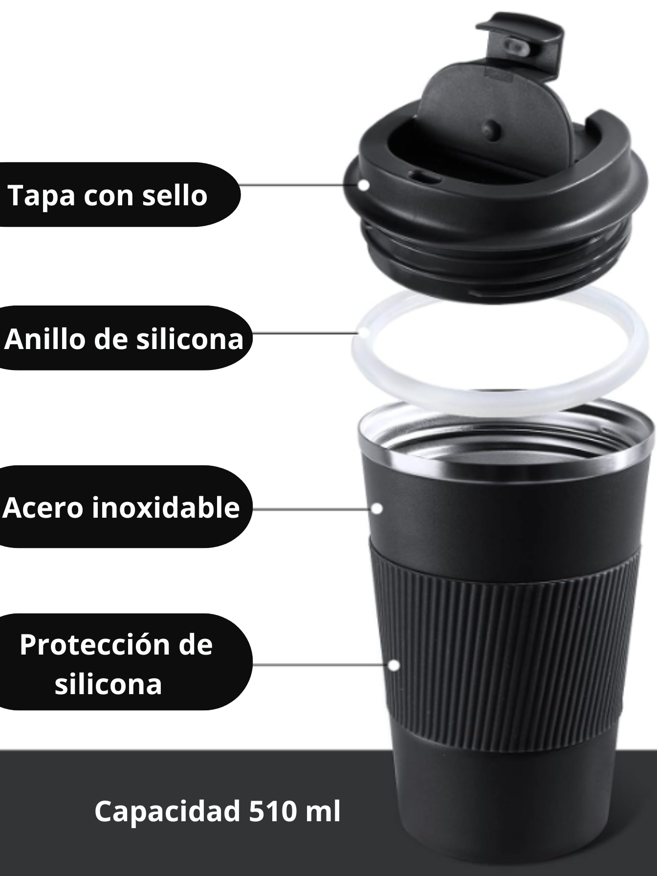 Vaso térmico Acero Inoxidable
